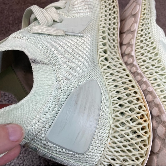adidas Alphaedge 4D Parley White Aero Green Men’s Size 12 Fair Staining main image 13